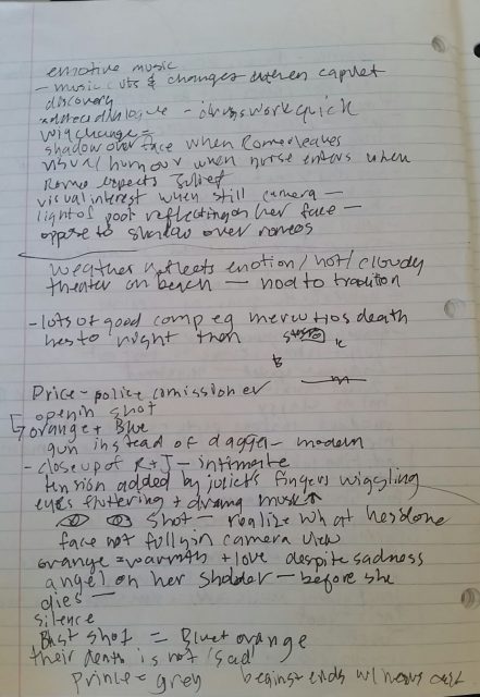 Film Review Notes