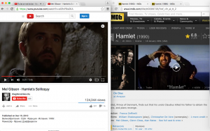 YouTube and IMDb. So helpful!