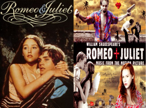 Zeffirelli (1968) on left Lurhmann (1996) on right