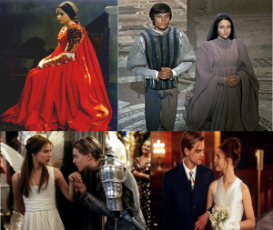 Zeffirelli (1968) on top; Lurhmann (1996) at bottom